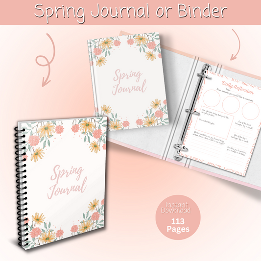 Spring Printable Journal - Floral