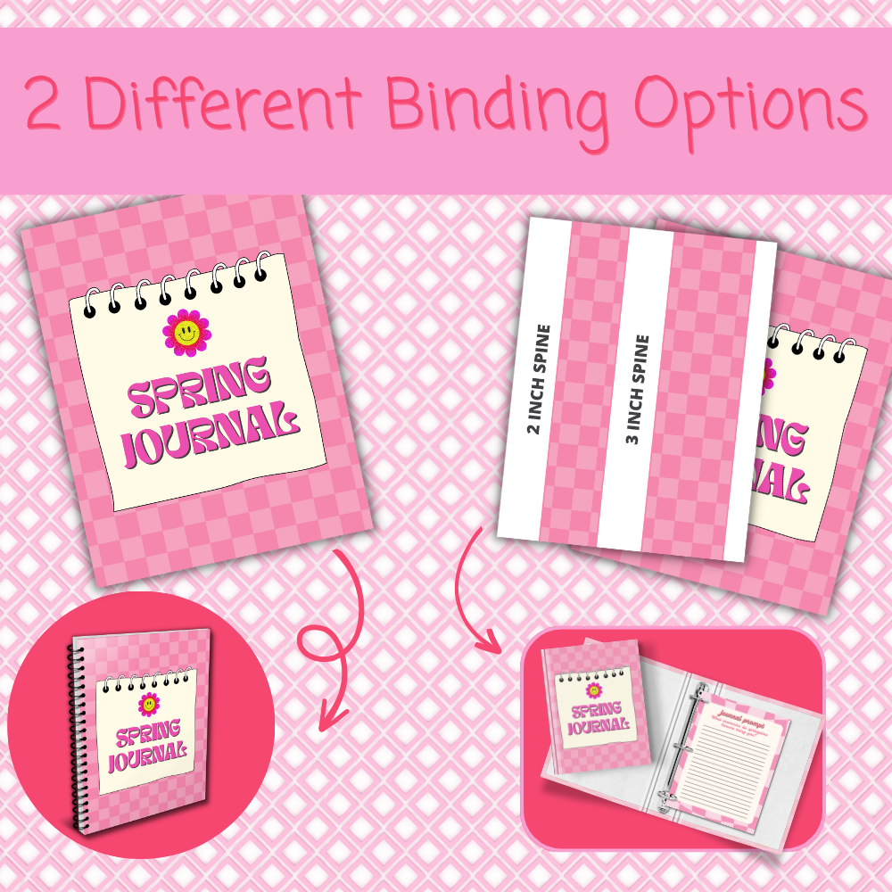 Spring Printable Journal - Pink Girl Power