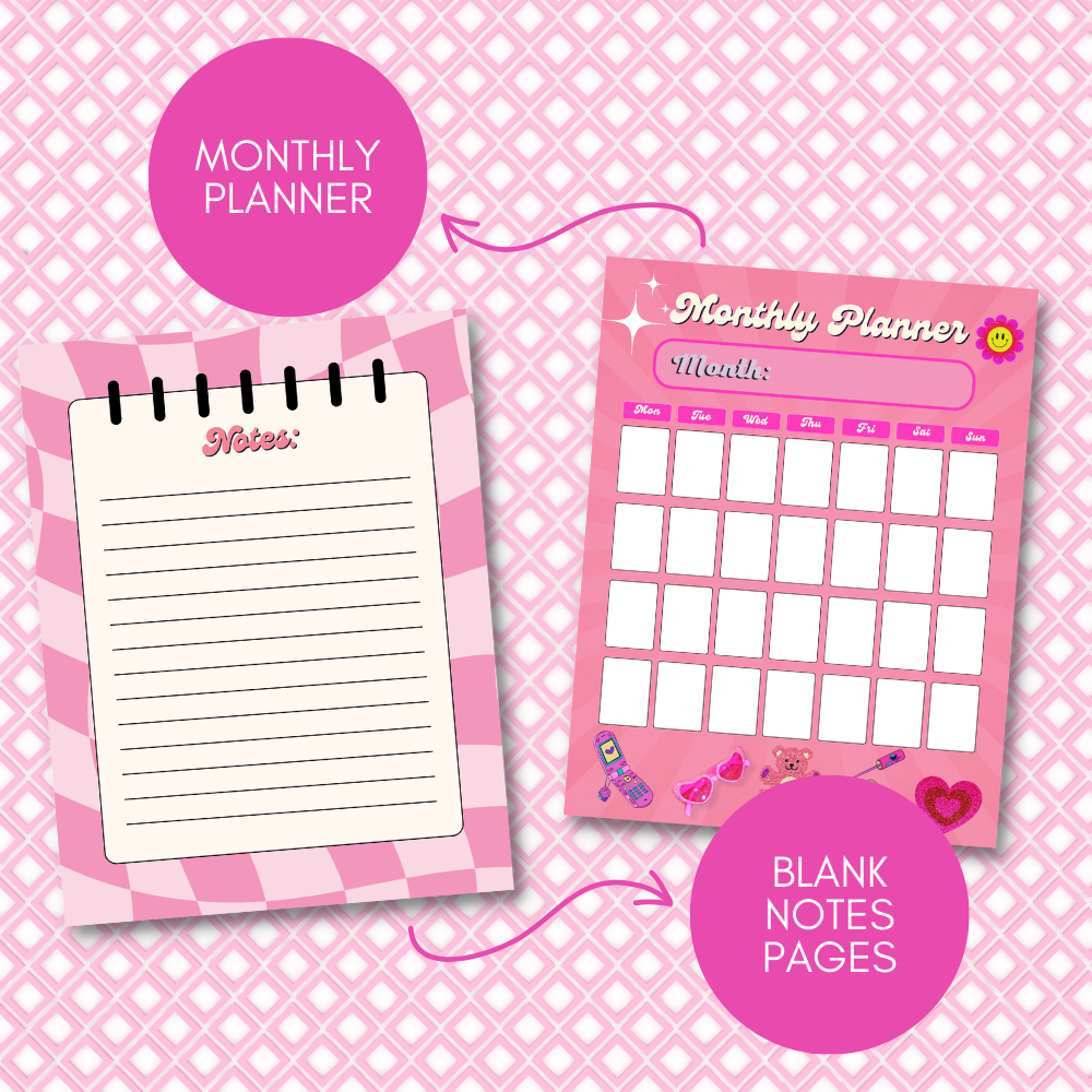 Spring Printable Journal - Pink Girl Power