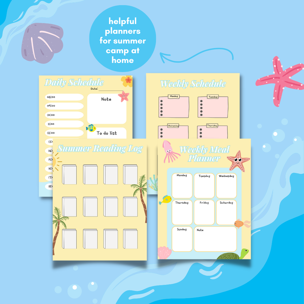 Summer Camp at Home Printable Activities