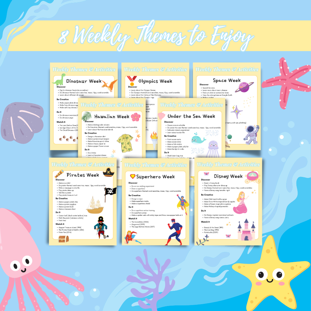 Summer Camp at Home Printable Activities