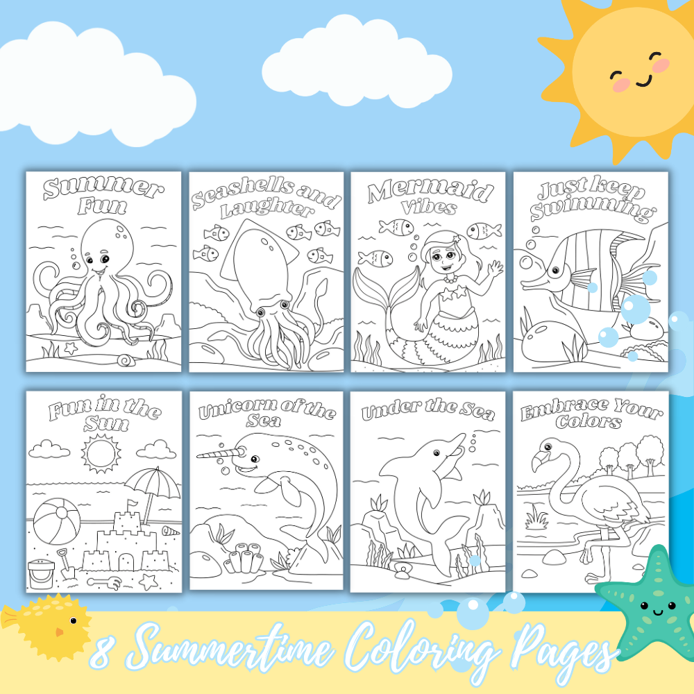 Summer Camp at Home Printable Activities