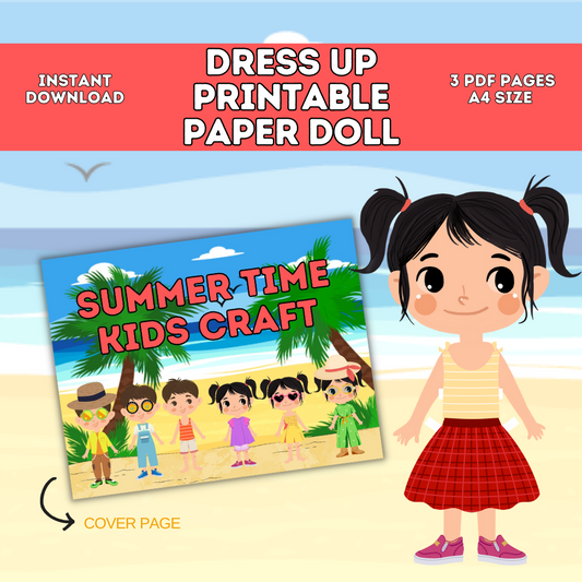 Summer Printable Paper Dolls