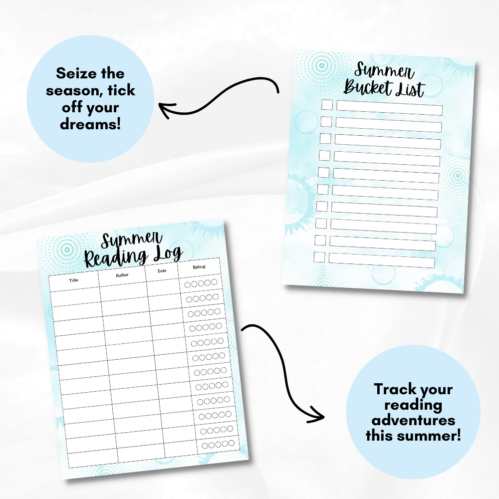 Summer Printable Planner - Blue