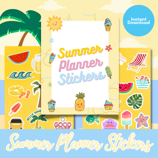 Summer Printable Planner Stickers