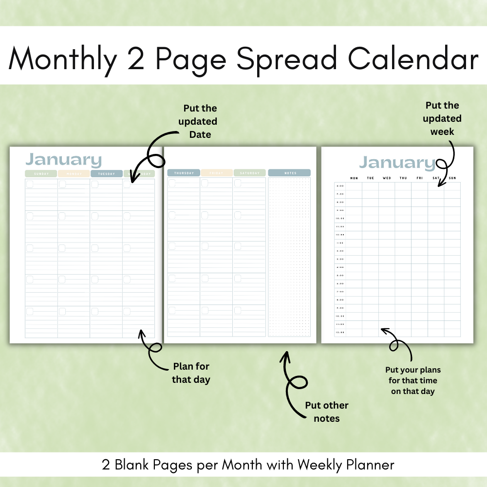 Teacher Printable Planner - Pastel