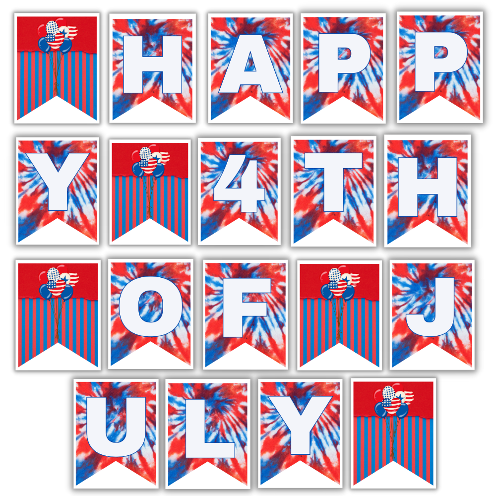 4th of July Printable Banner