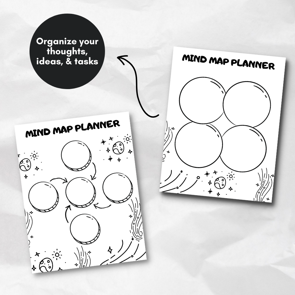 Brain Dump Printable Journal - Black & White