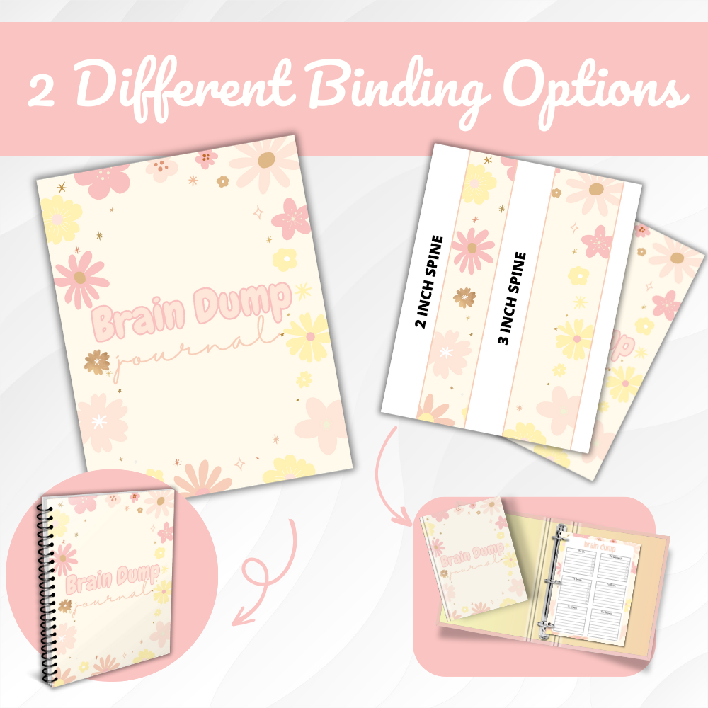 Brain Dump Printable Journal - Pastel