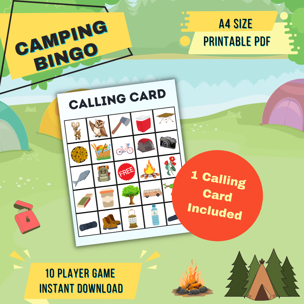 Camping Printable Bingo