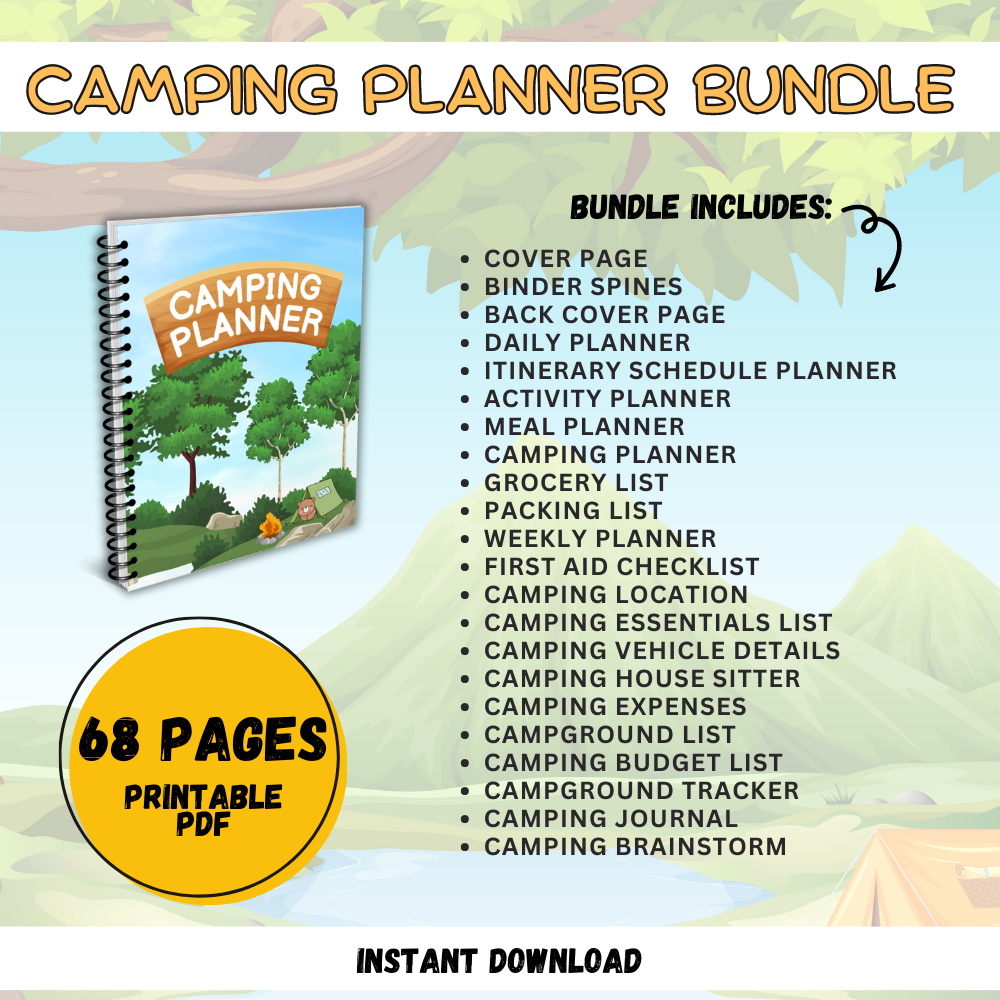 Camping Printable Planner