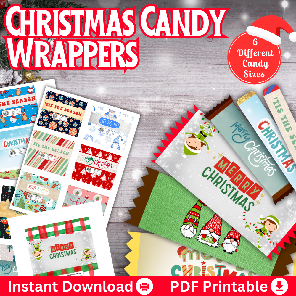 Christmas Printable Candy Wrappers Let #39 s Plan My Party