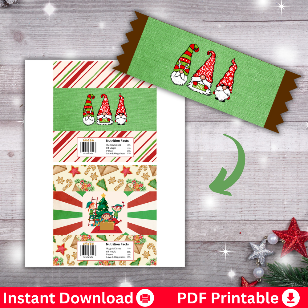 Christmas Printable Candy Wrappers