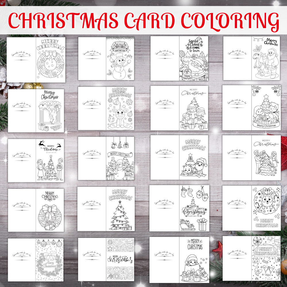 Christmas Printable Card Activity for Kids