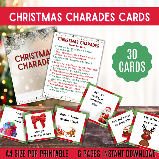 Christmas Printable Charades Activity