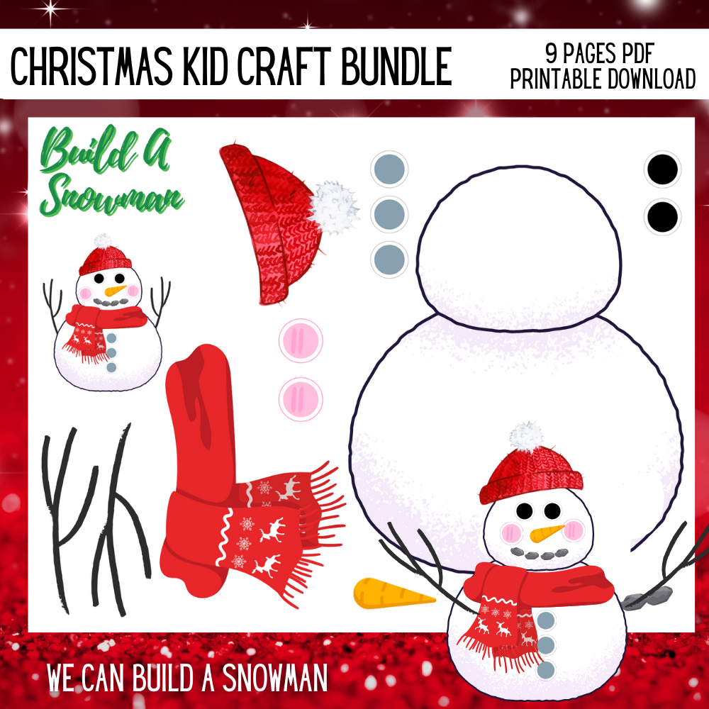 Christmas Printable Kids Craft Bundle