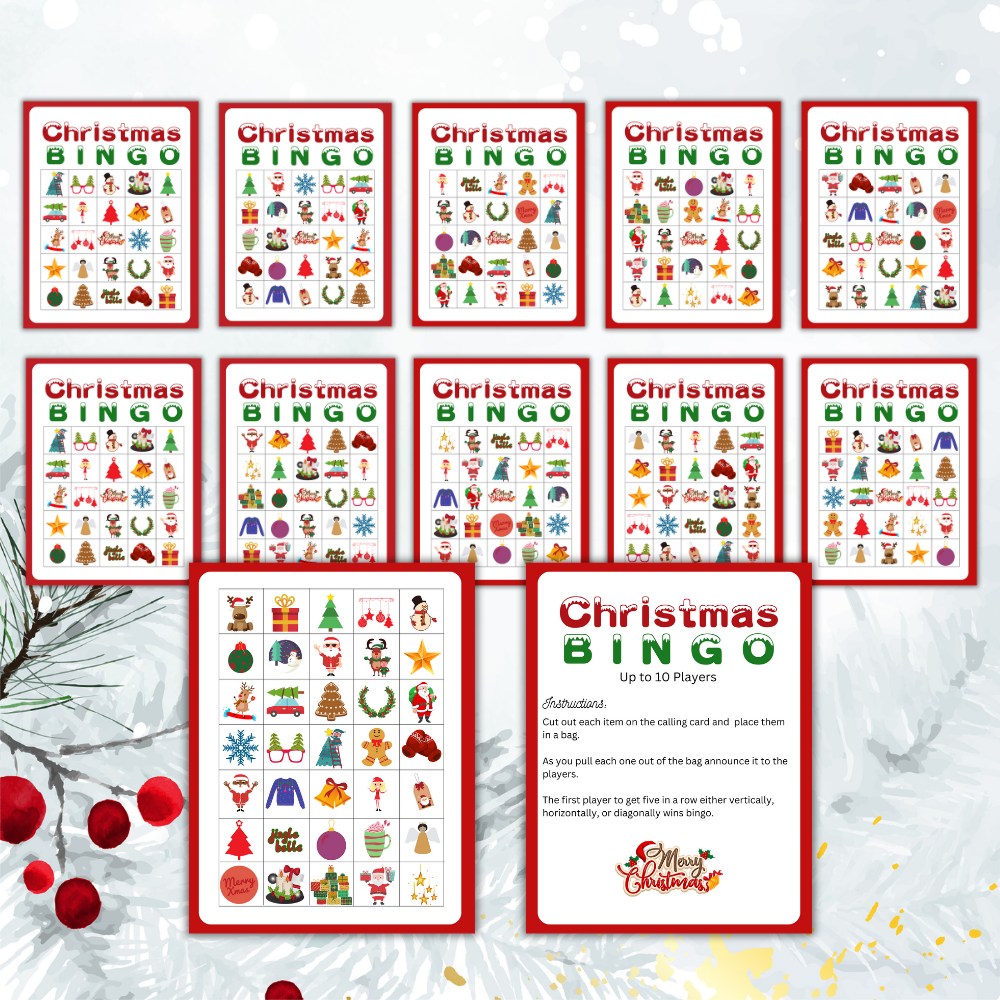 Christmas Printable Games Bundle