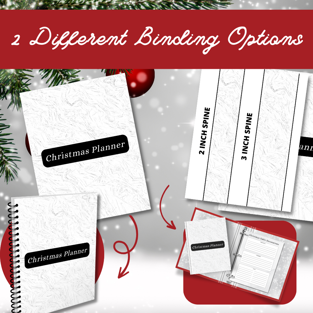 Christmas Printable Planner - Swirl