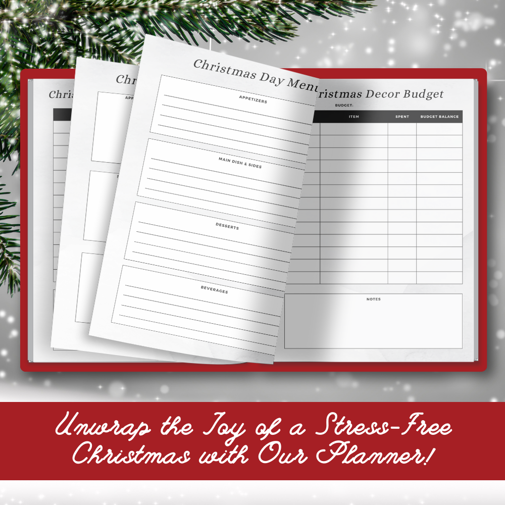 Christmas Printable Planner - Swirl