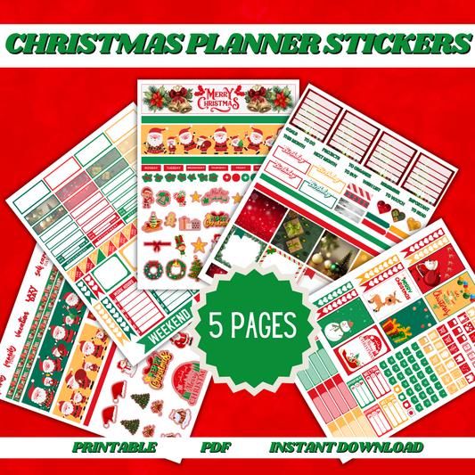 Christmas Printable Planner Stickers