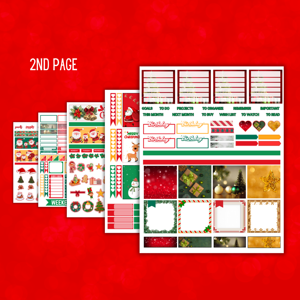 Christmas Printable Planner Stickers