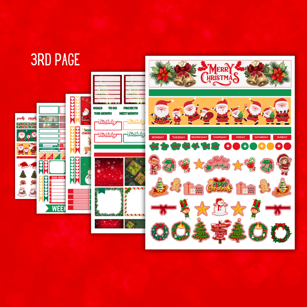 Christmas Printable Planner Stickers