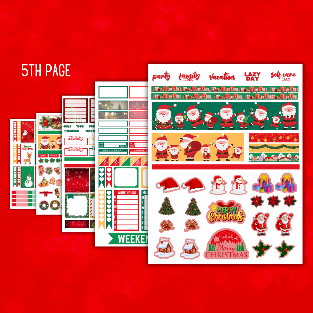 Christmas Printable Planner Stickers