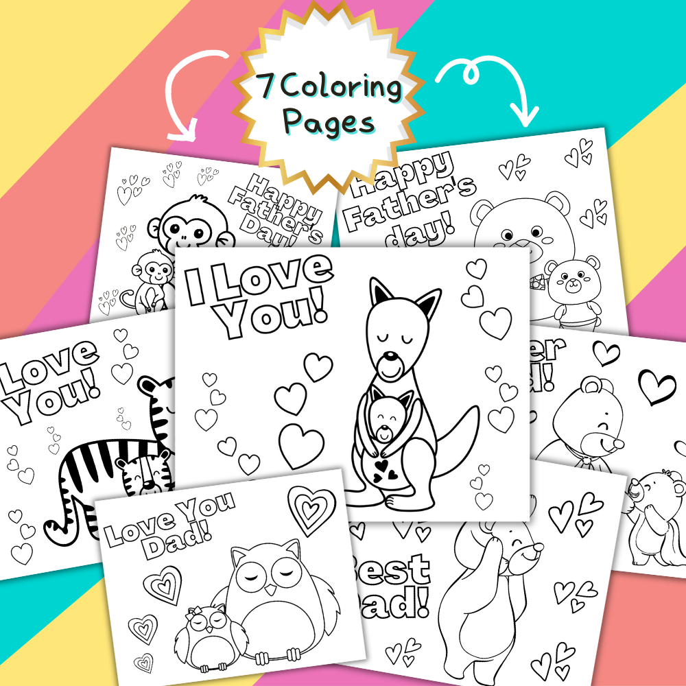 Father's Day Printable Activity Bundle - 20 Pages