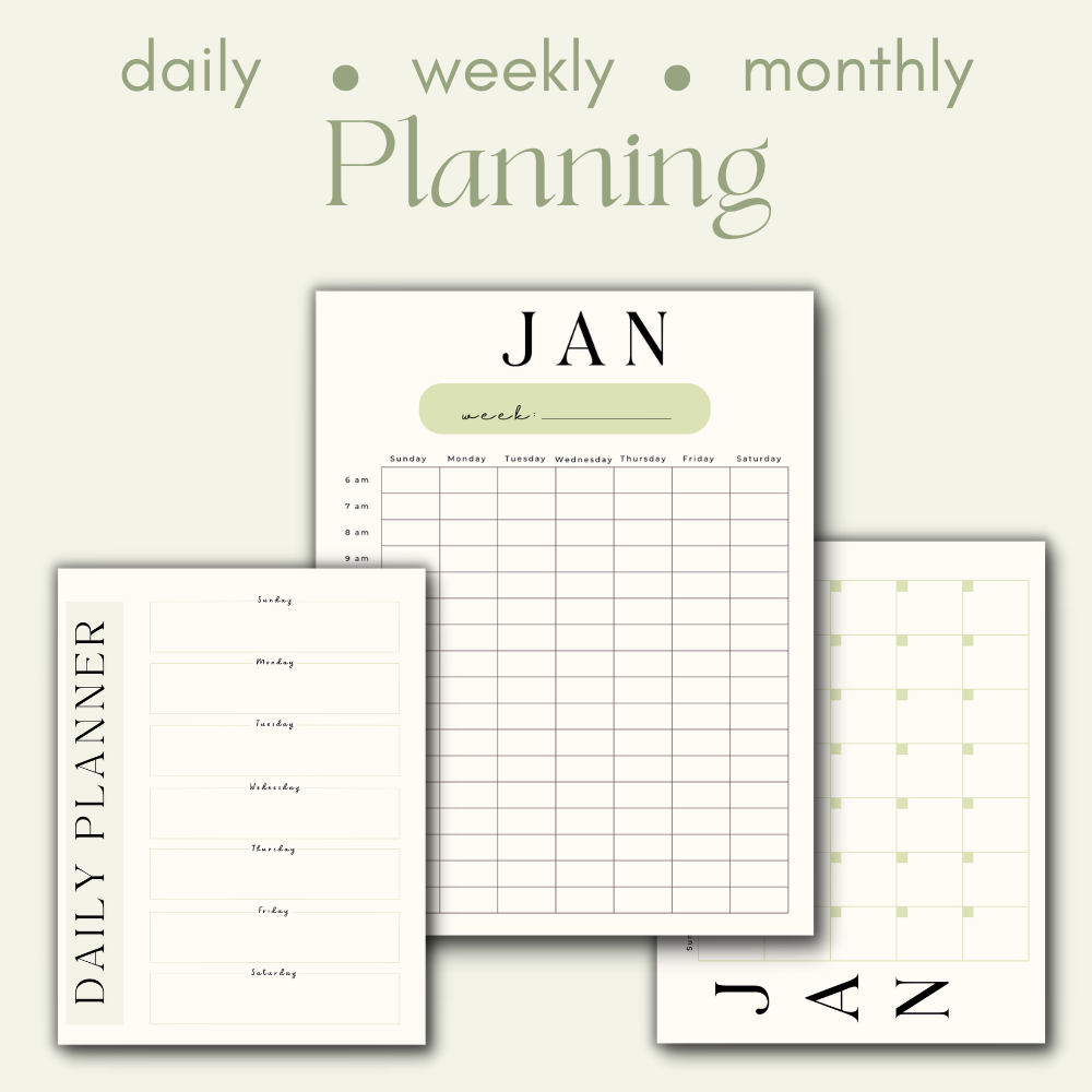 Business Printable Planner - Floral