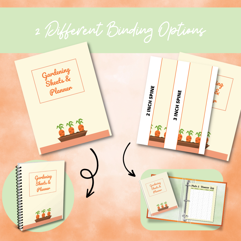 Gardening Printable Planner - Carrot