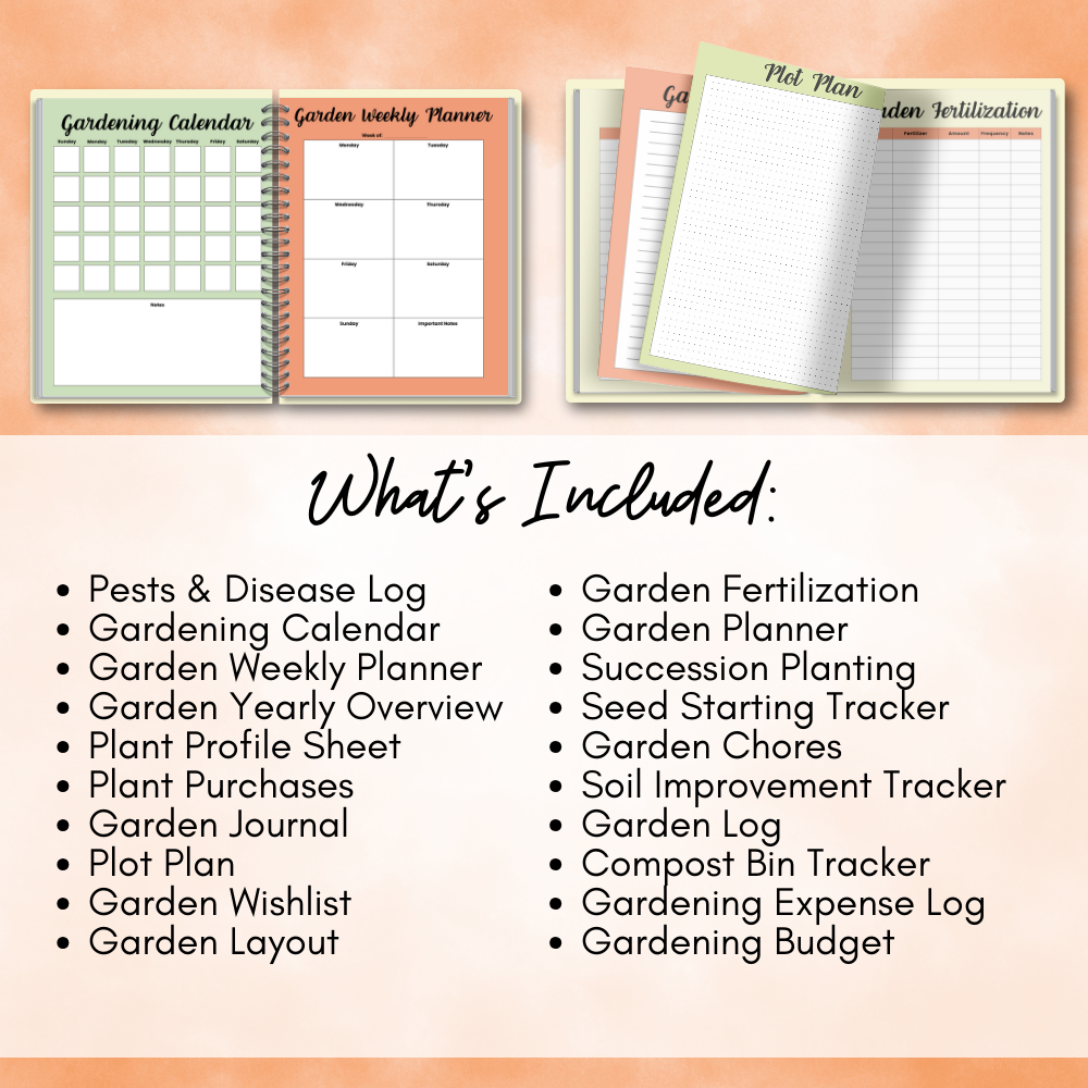 Gardening Printable Planner - Carrot