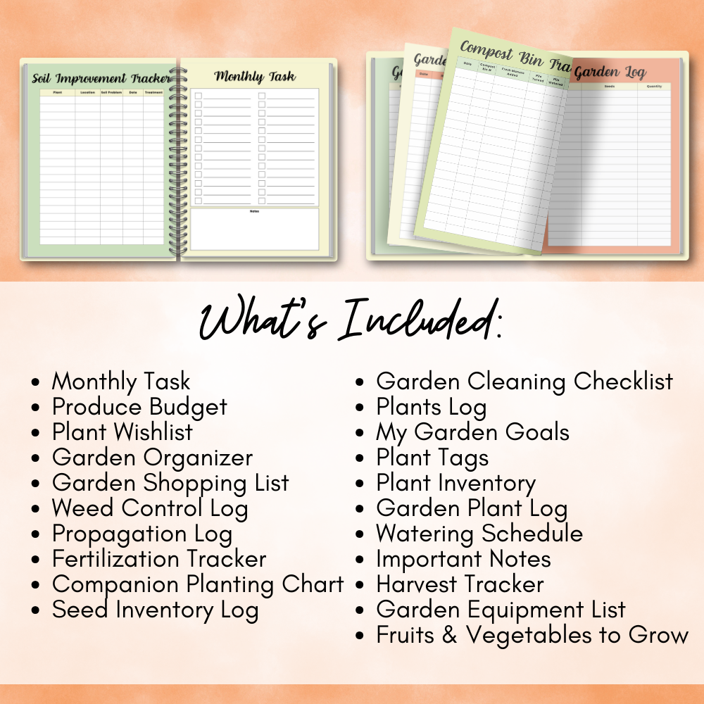 Gardening Printable Planner - Carrot