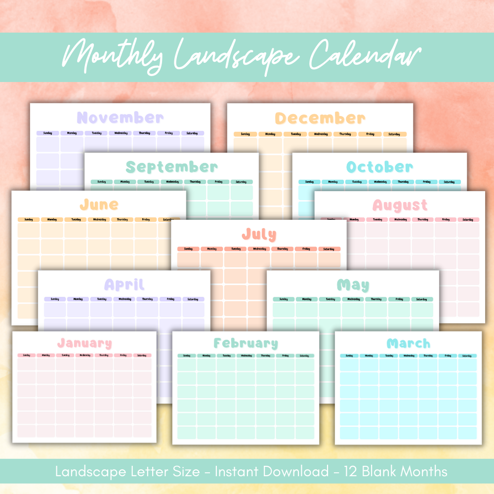 Garden Printable Planner - Multicolor