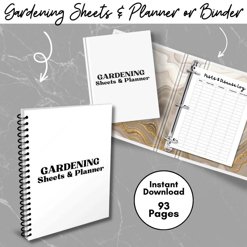 Gardening Printable Planner - Simple