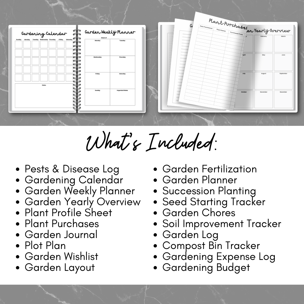 Gardening Printable Planner - Simple