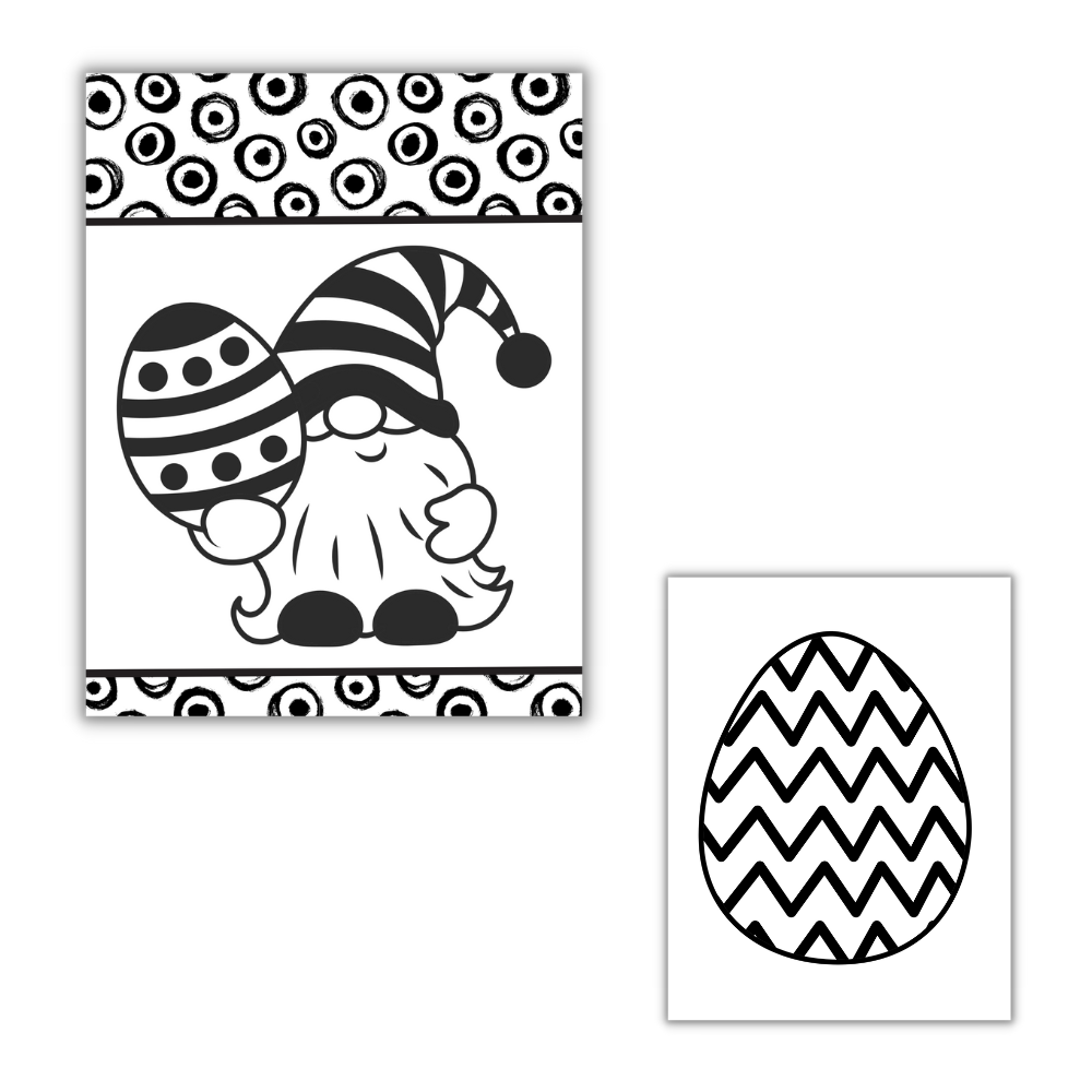 Gnome Easter Printable Coloring Pages