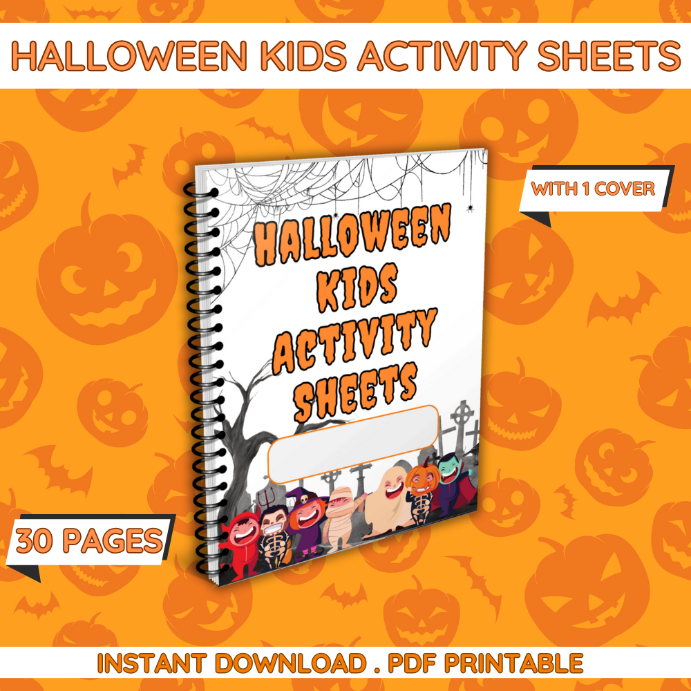 Halloween Kids Printable Activity Sheets