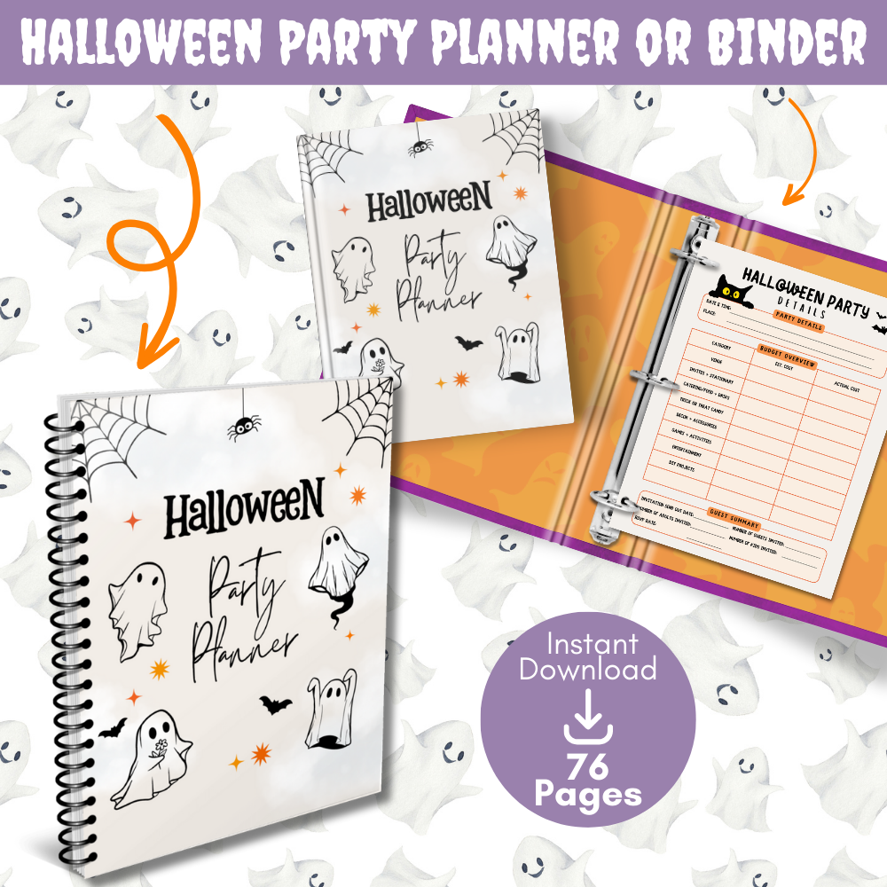 Halloween Party Printable Planner