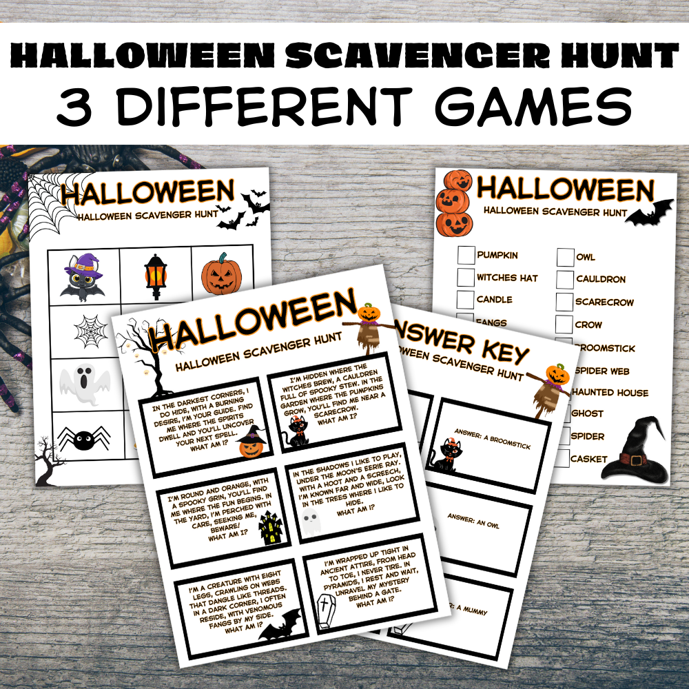 Halloween Printable Scavenger Hunt