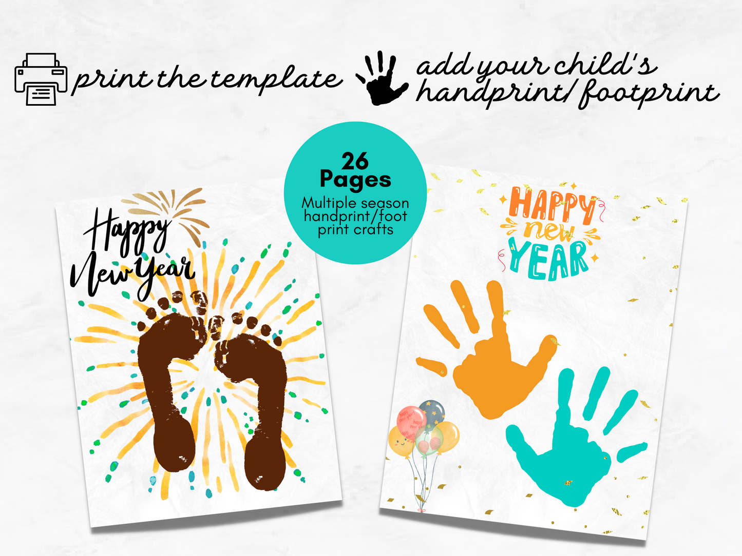 Handprint Printable Crafts for Holidays and Seasons