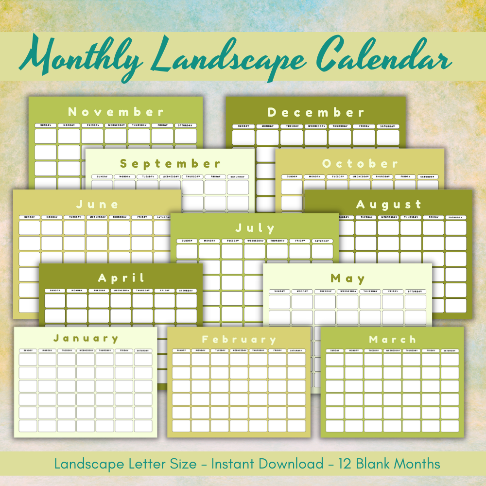 Homeschool Printable Planner - Green