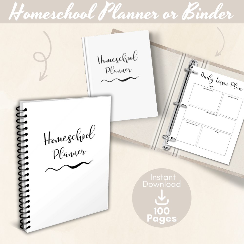 Homeschool Printable Planner - Simple