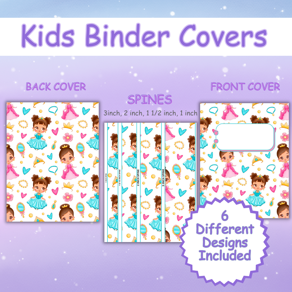 Kids Printable Binder Covers