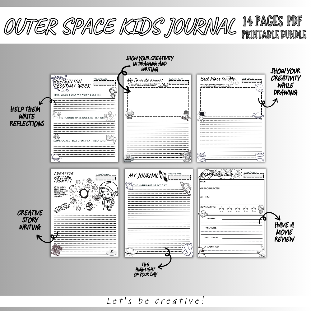 Kids Space Printable Journal