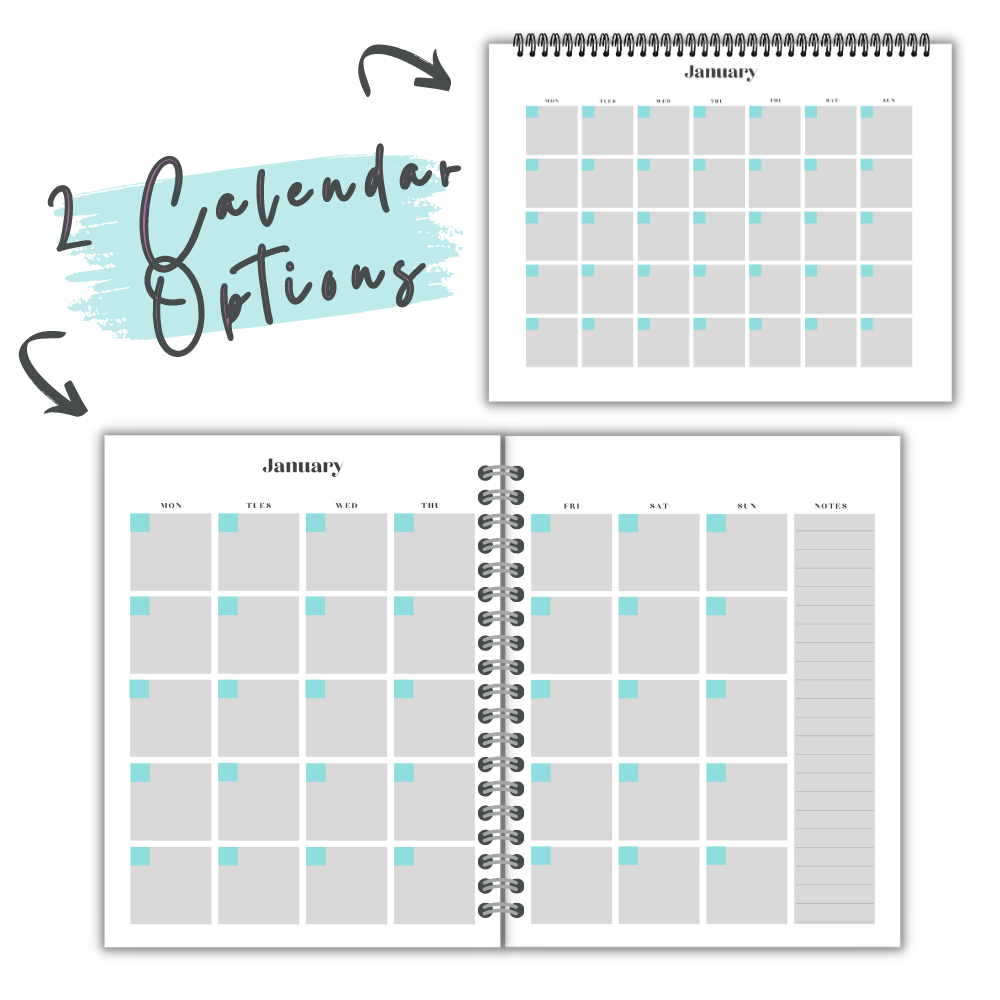 Kitchen Printable Planner - Blue