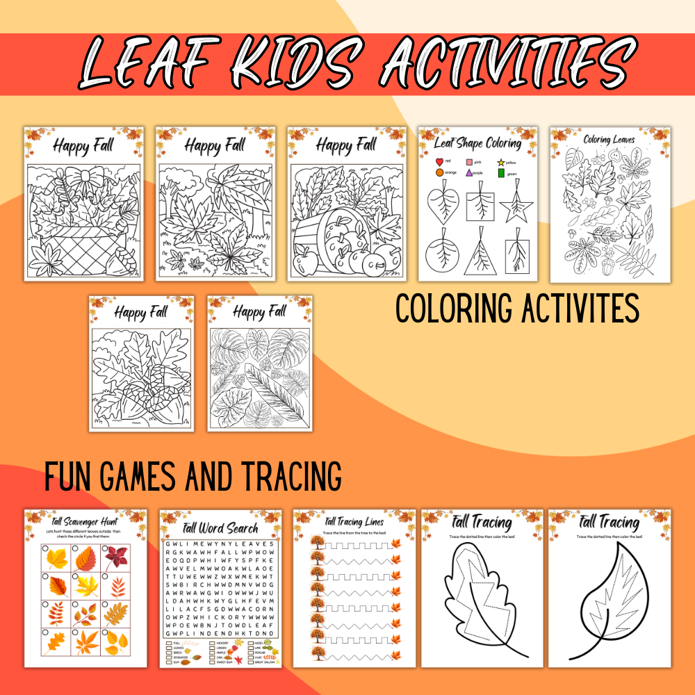 Leaf Kids Printable Activities