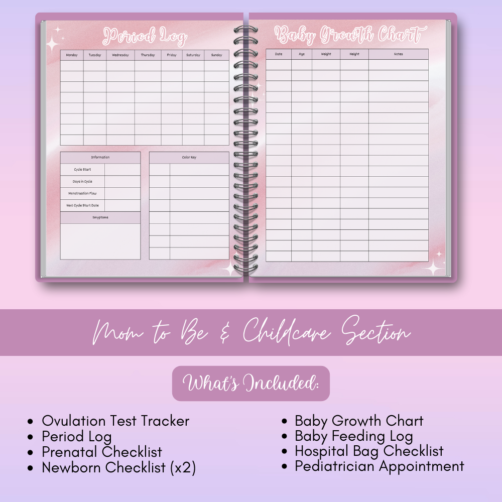 Mom to Be and Busy Mom Printable Planner