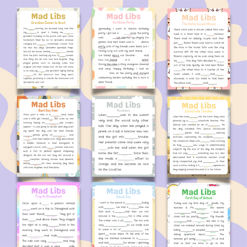 Printable Mad Libs for Kids