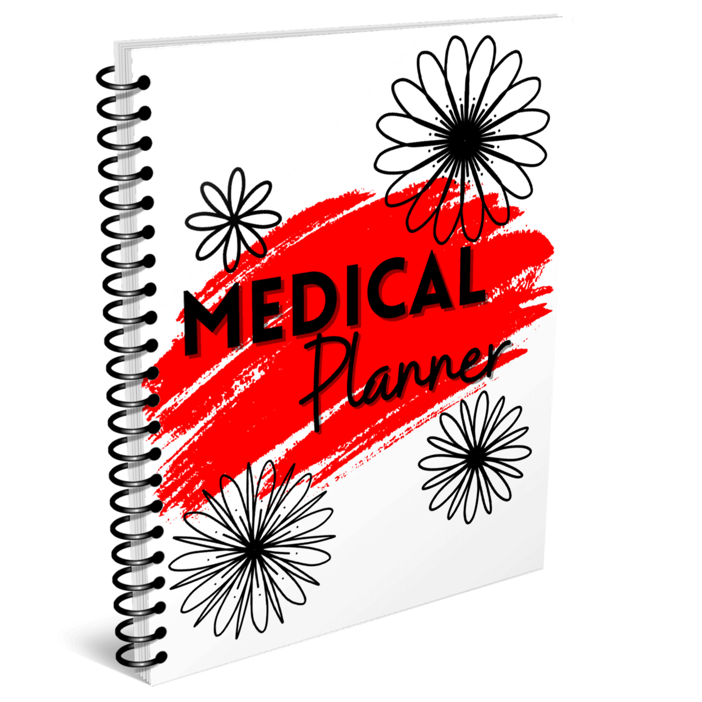 Medical Printable Planner - Red