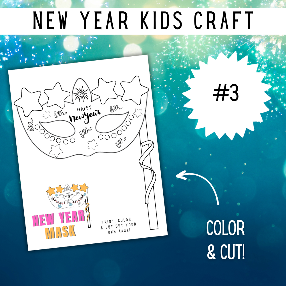 New Years Printable Kids Crafts